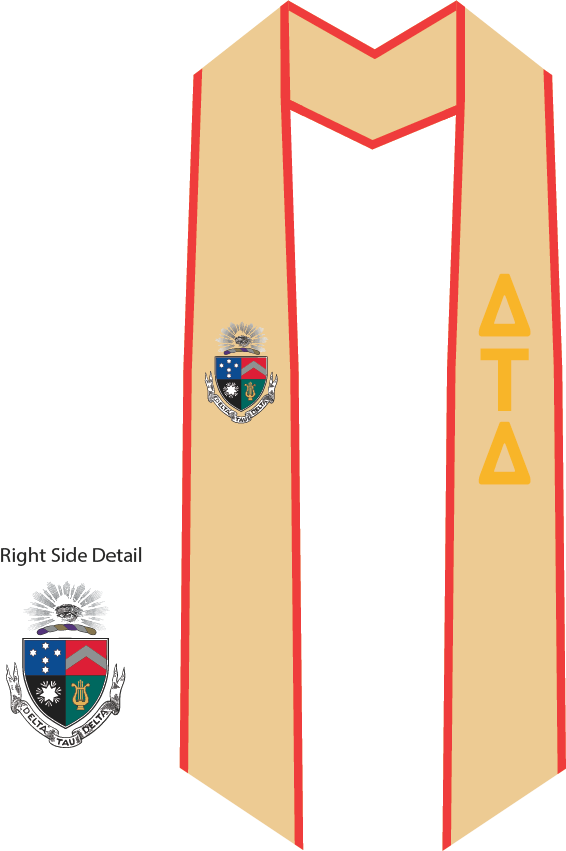 Delta Tau Delta Graduation Stoles