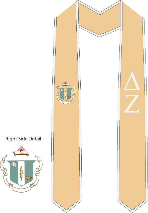 Delta Zeta Graduation Stoles