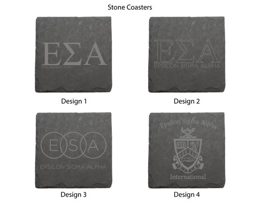 Epsilon Sigma Alpha Stone Coasters - 4-Pack