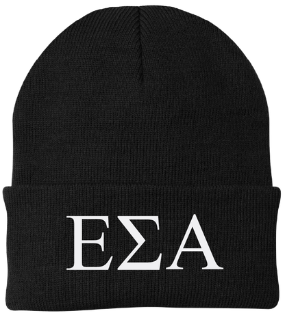 Epsilon Sigma Alpha Lettered Beanies