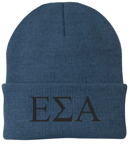 Epsilon Sigma Alpha Lettered Beanies