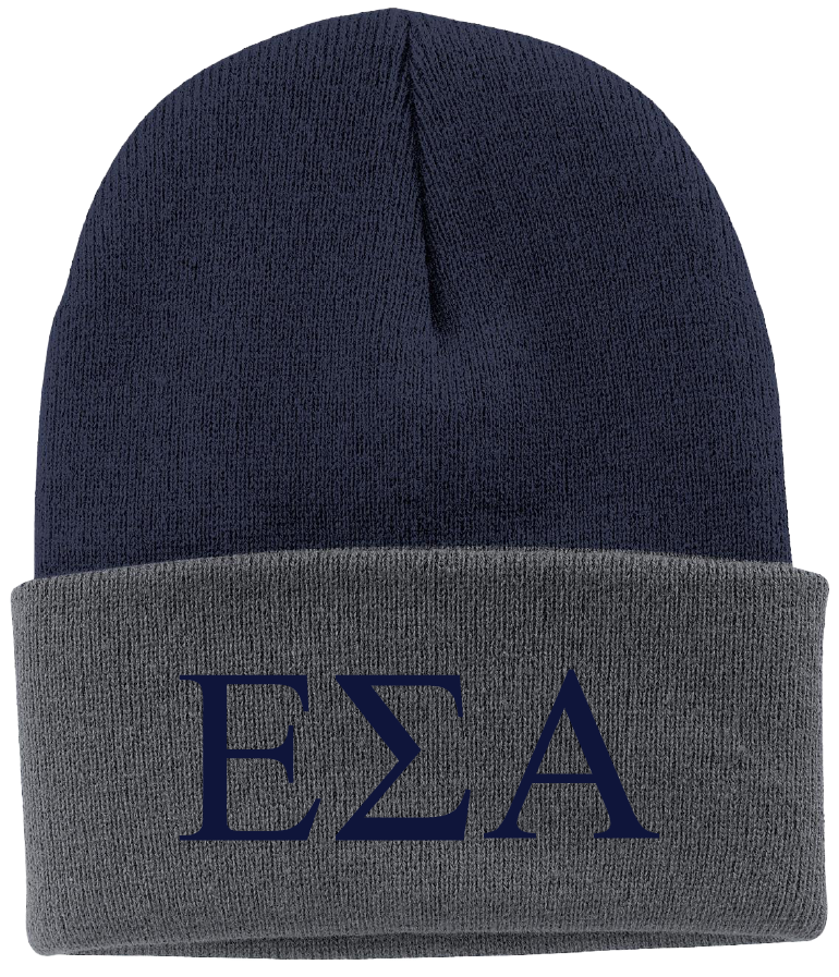 Epsilon Sigma Alpha Lettered Beanies