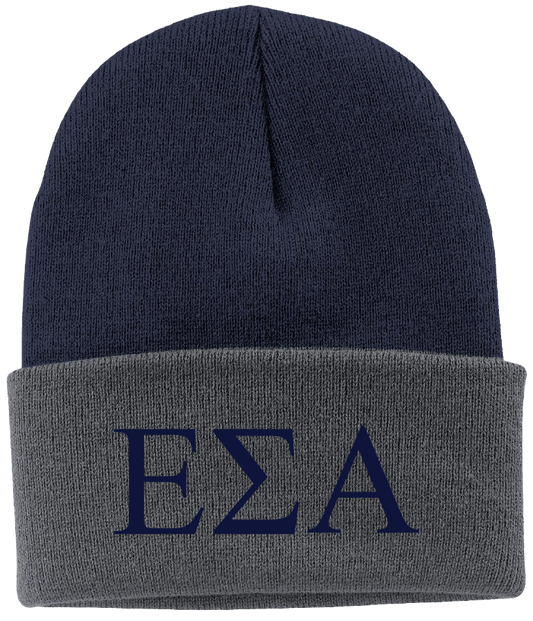 Epsilon Sigma Alpha Lettered Beanies