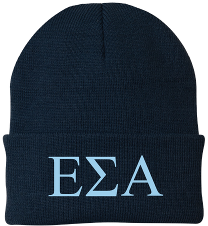 Epsilon Sigma Alpha Lettered Beanies