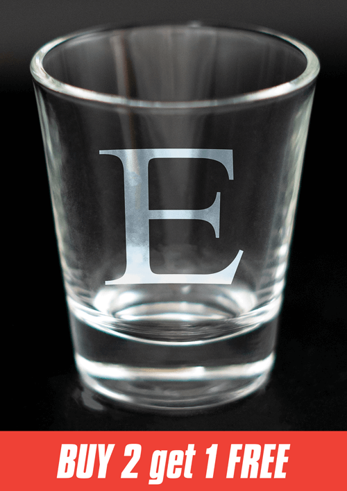 Greek Letter Shot Glasses