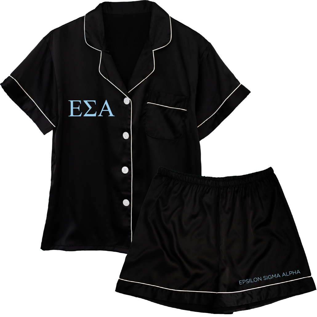 Epsilon Sigma Alpha Embroidered Ladies' Pajama Sets