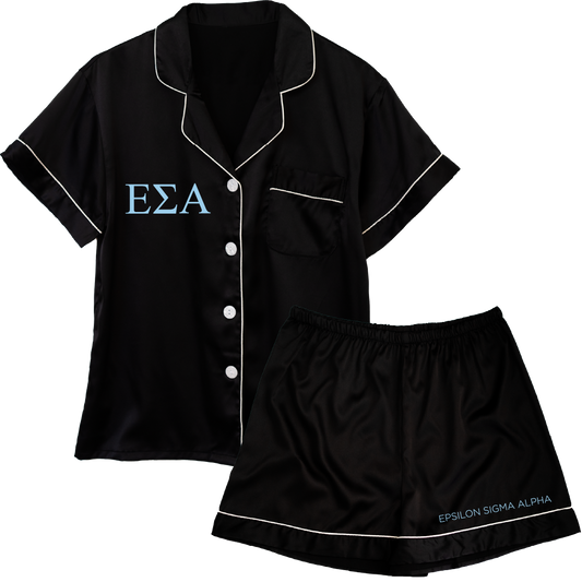 Epsilon Sigma Alpha Embroidered Ladies' Pajama Sets