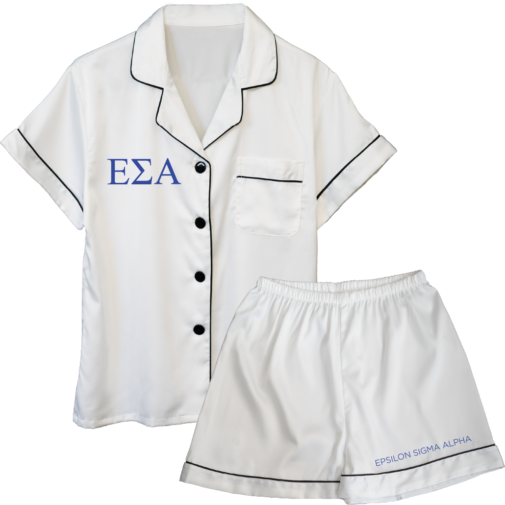 Epsilon Sigma Alpha Embroidered Ladies' Pajama Sets