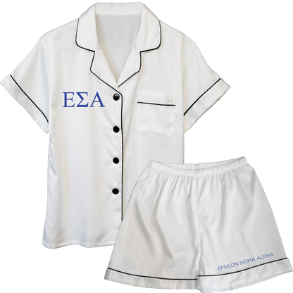 Epsilon Sigma Alpha Embroidered Ladies' Pajama Sets