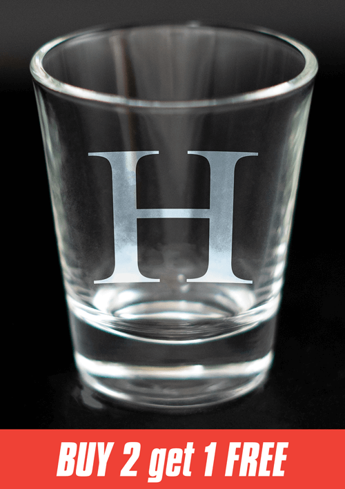 Greek Letter Shot Glasses