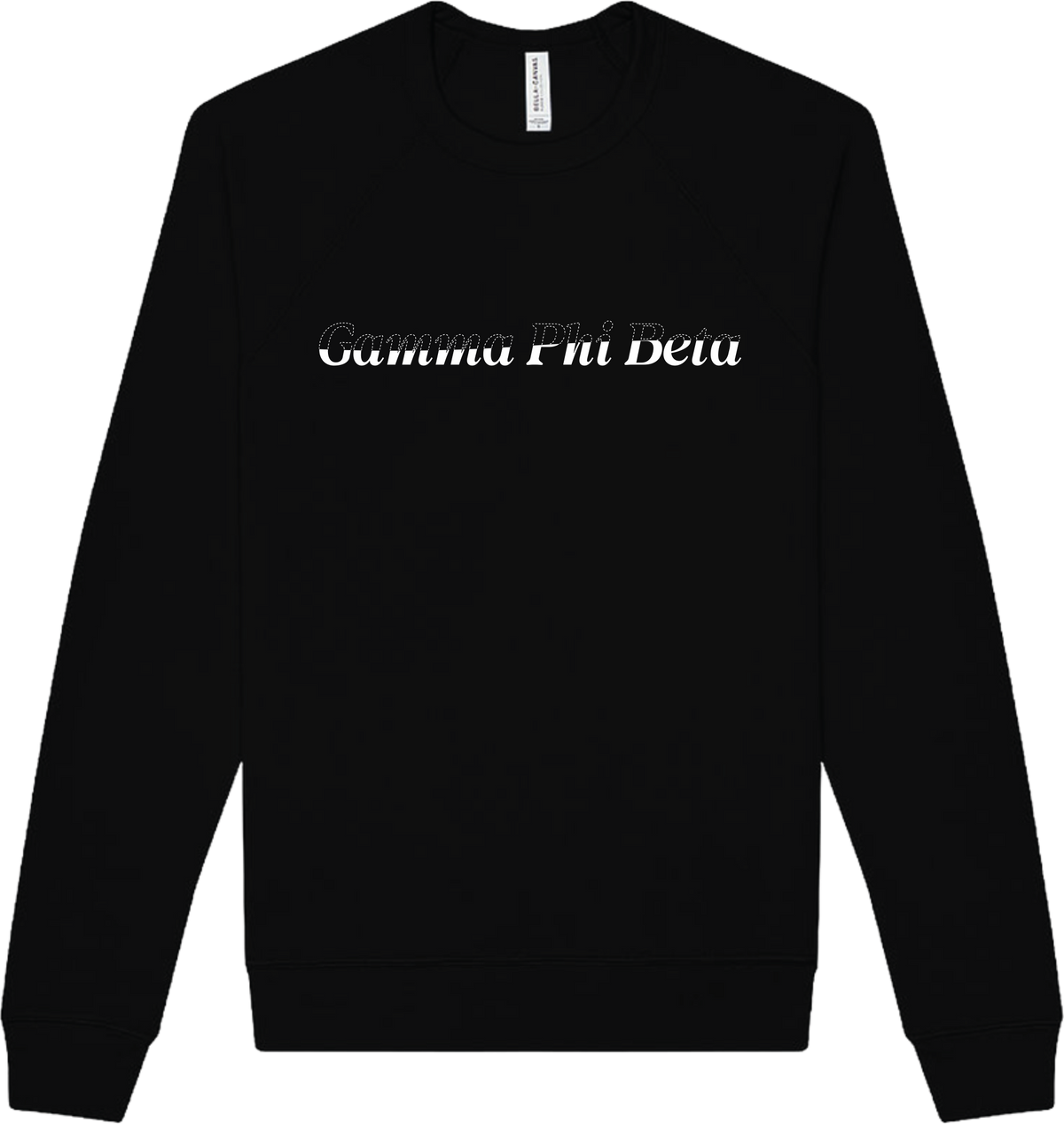 Gamma Phi Beta Stitched Outline Crewnecks