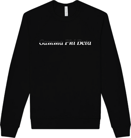 Gamma Phi Beta Stitched Outline Crewnecks