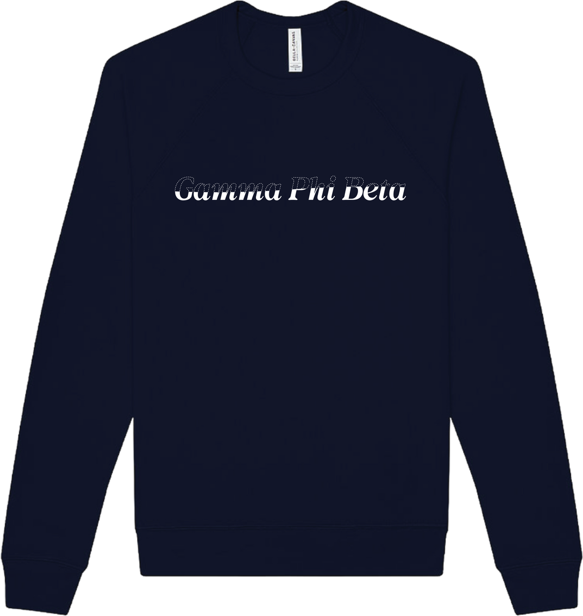 Gamma Phi Beta Stitched Outline Crewnecks