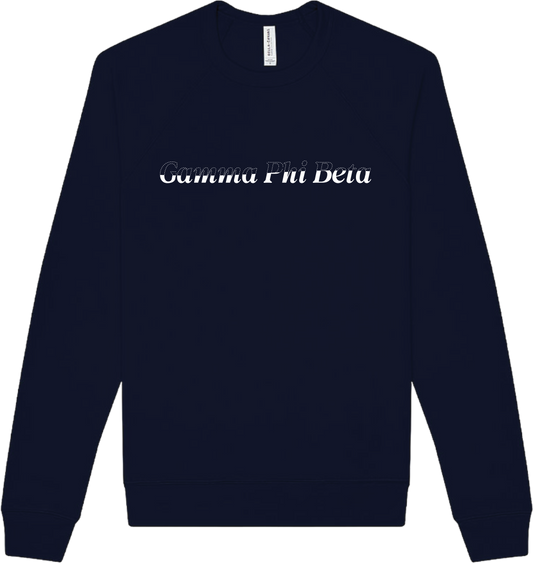 Gamma Phi Beta Stitched Outline Crewnecks