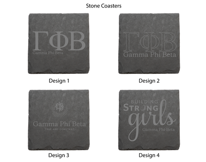 Gamma Phi Beta Stone Coasters - 4-Pack