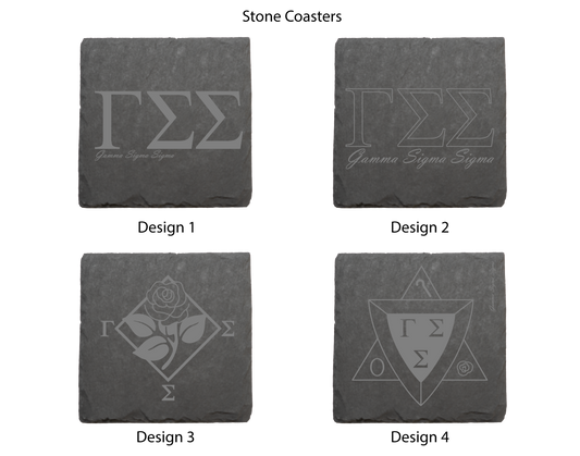 Gamma Sigma Sigma Stone Coasters - 4-Pack