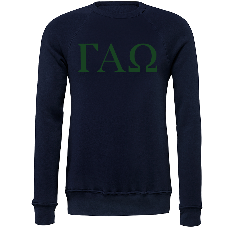 Gamma Alpha Omega Lettered Crewneck Sweatshirts