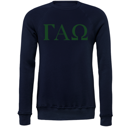 Gamma Alpha Omega Lettered Crewneck Sweatshirts