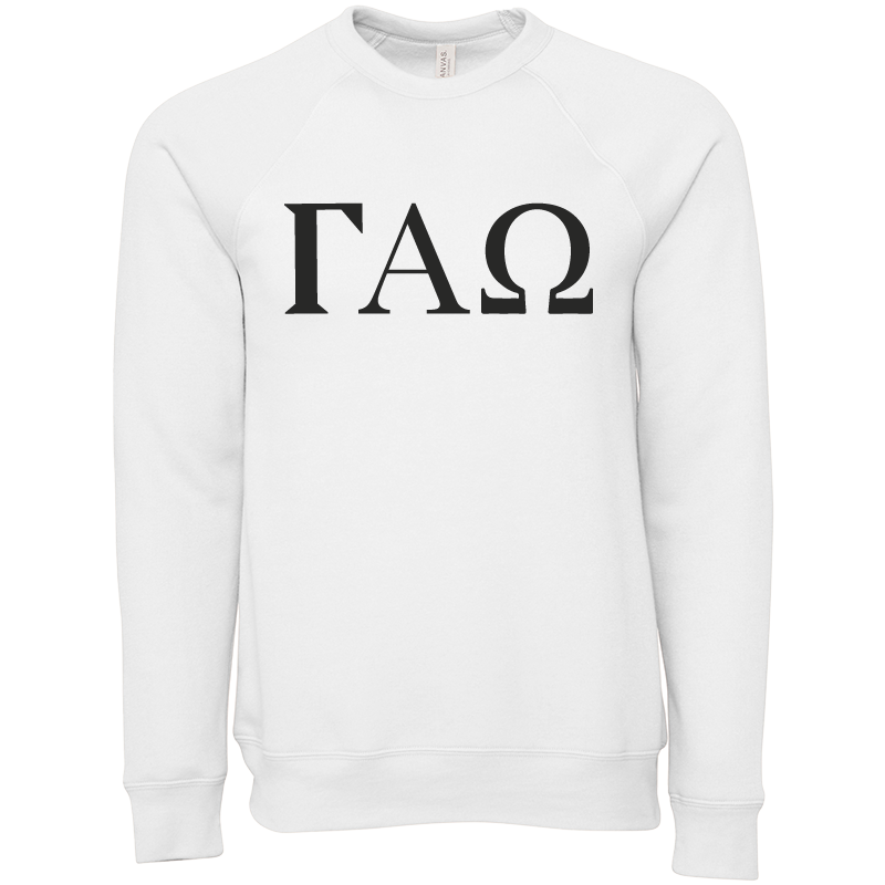 Gamma Alpha Omega Lettered Crewneck Sweatshirts