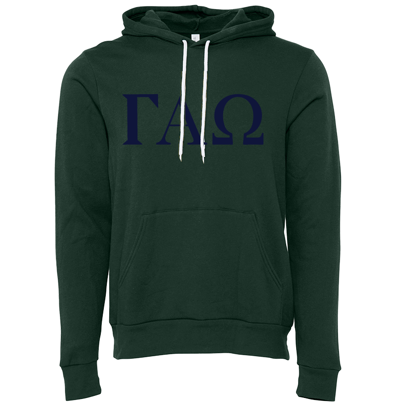 Gamma Alpha Omega Lettered Hooded Sweatshirts