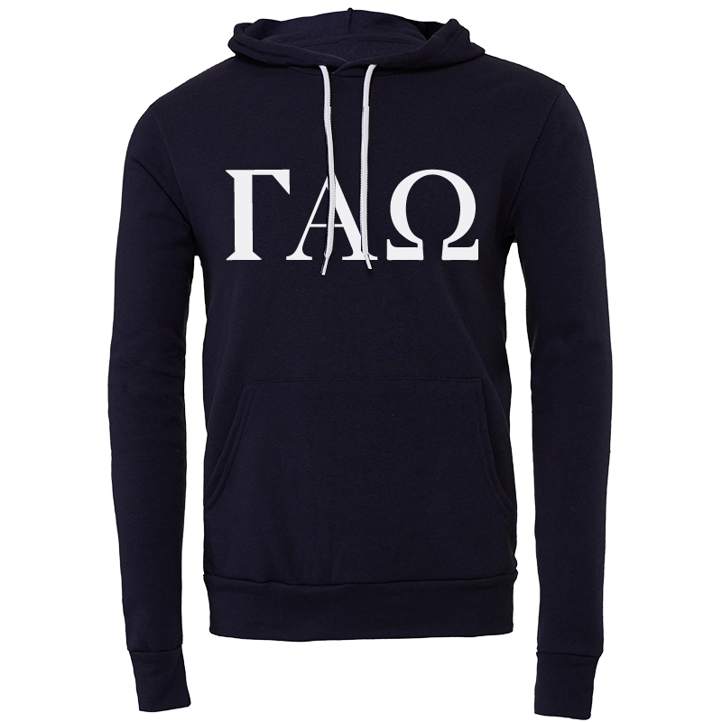 Gamma Alpha Omega Lettered Hooded Sweatshirts