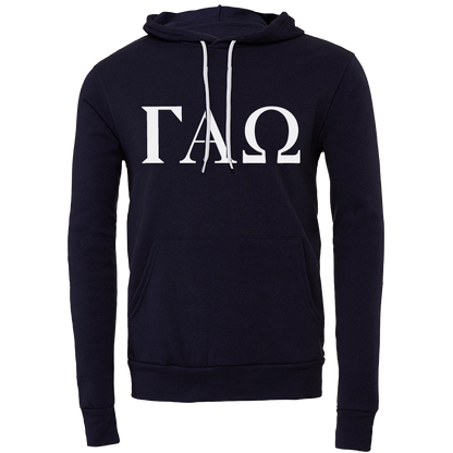 Gamma Alpha Omega Lettered Hooded Sweatshirts