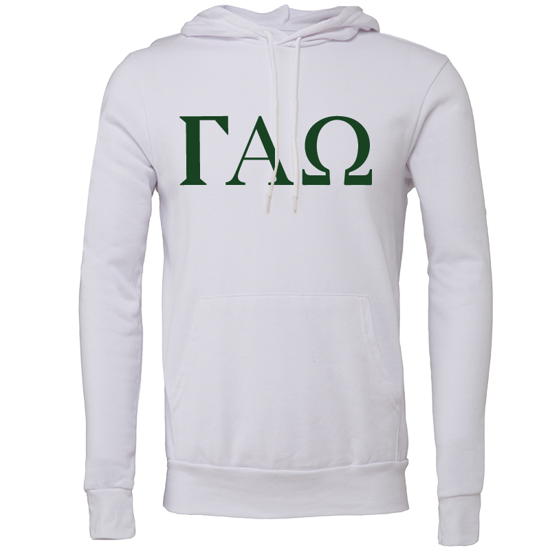 Gamma Alpha Omega Lettered Hooded Sweatshirts