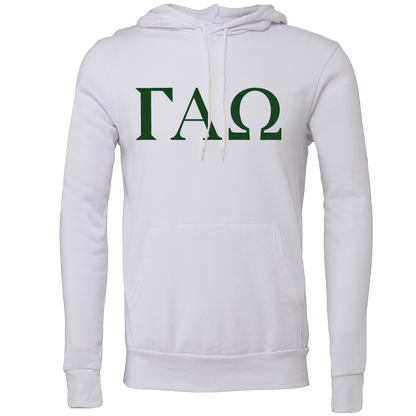 Gamma Alpha Omega Lettered Hooded Sweatshirts