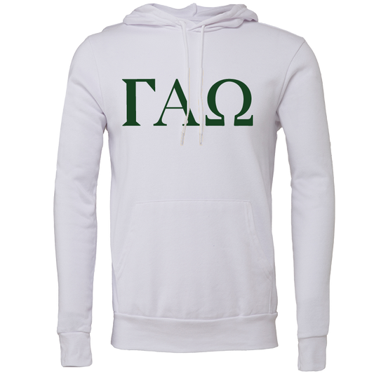 Gamma Alpha Omega Lettered Hooded Sweatshirts