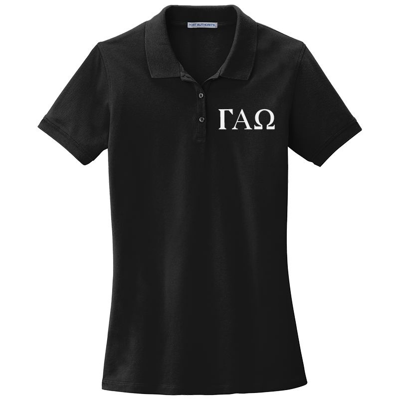 Gamma Alpha Omega Ladies' Embroidered Polo Shirt