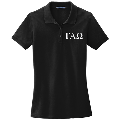 Gamma Alpha Omega Ladies' Embroidered Polo Shirt