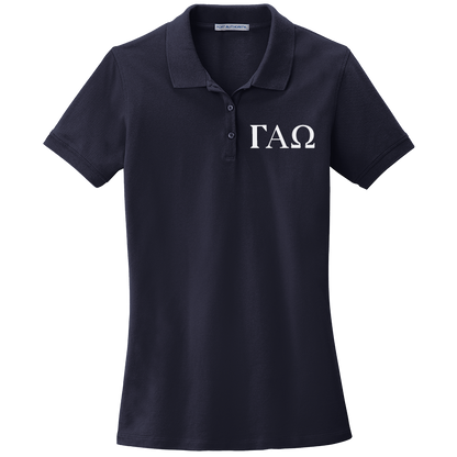 Gamma Alpha Omega Ladies' Embroidered Polo Shirt