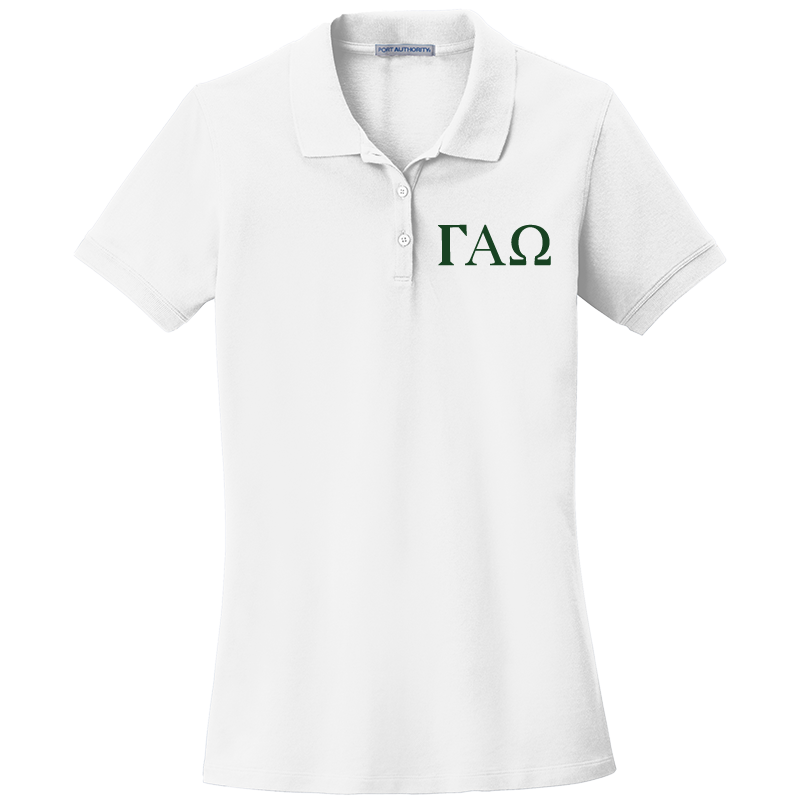 Gamma Alpha Omega Ladies' Embroidered Polo Shirt