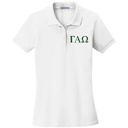 Gamma Alpha Omega Ladies' Embroidered Polo Shirt