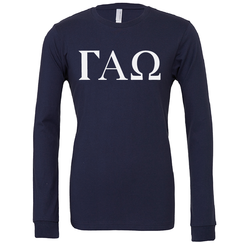 Gamma Alpha Omega Lettered Long Sleeve T-Shirts