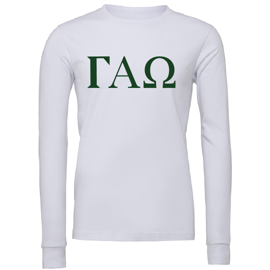 Gamma Alpha Omega Lettered Long Sleeve T-Shirts