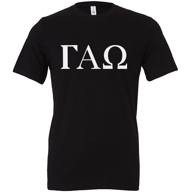 Gamma Alpha Omega Lettered Short Sleeve T-Shirts