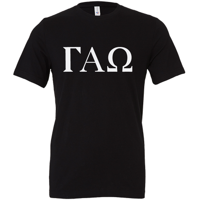 Gamma Alpha Omega Lettered Short Sleeve T-Shirts