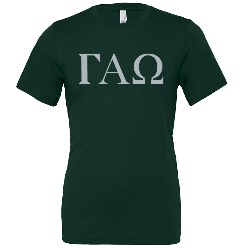 Gamma Alpha Omega Lettered Short Sleeve T-Shirts