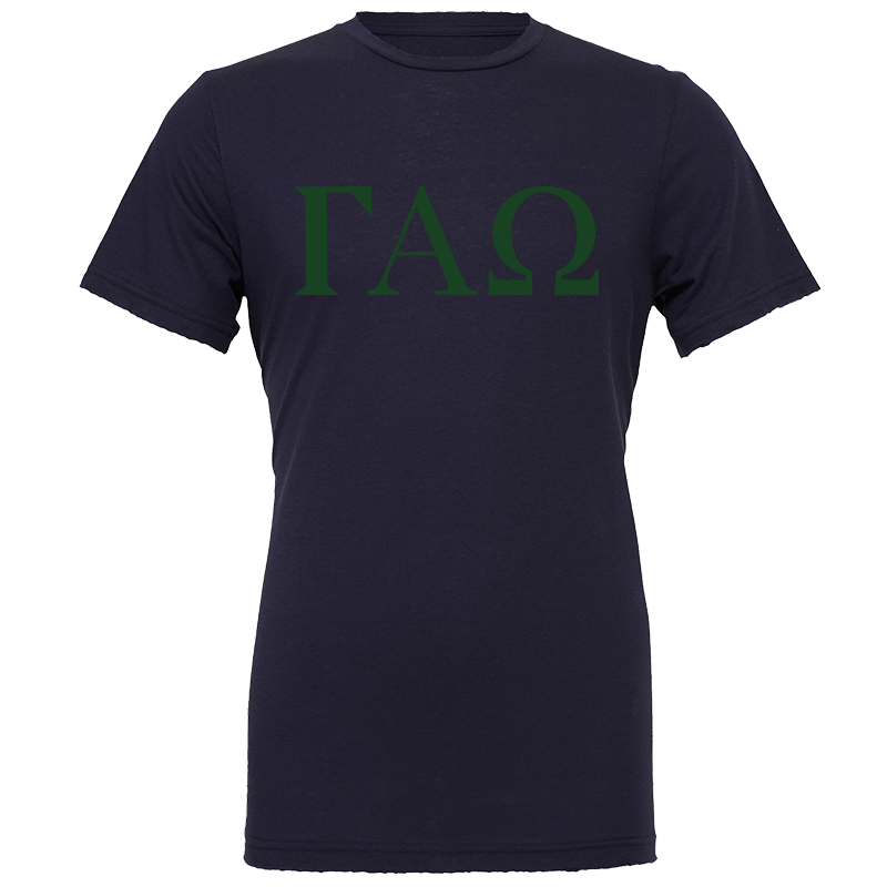 Gamma Alpha Omega Lettered Short Sleeve T-Shirts