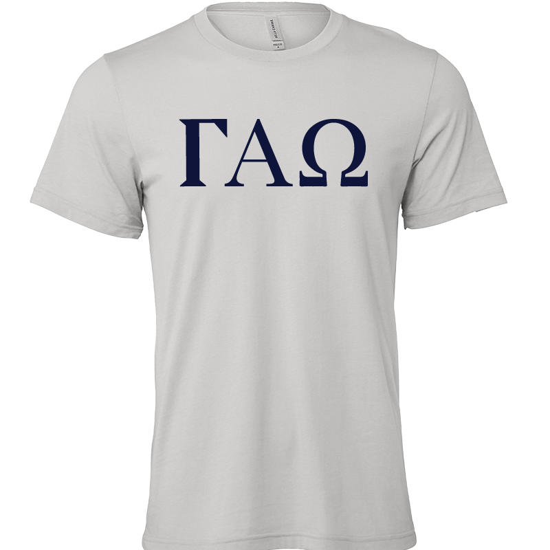 Gamma Alpha Omega Lettered Short Sleeve T-Shirts