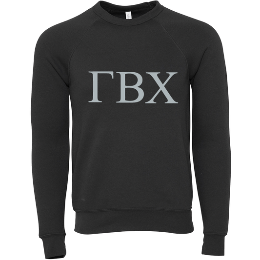 Gamma Beta Chi Embroidered Lettered Crewneck Sweatshirts