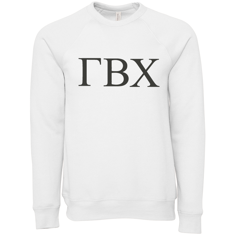 Gamma Beta Chi Lettered Crewneck Sweatshirts