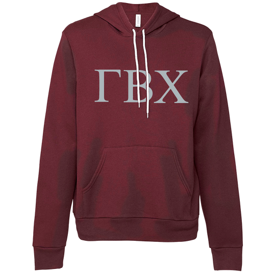 Gamma Beta Chi Embroidered Lettered Hoodie Sweatshirts