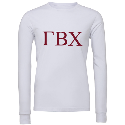 Gamma Beta Chi Lettered Long Sleeve T-Shirts