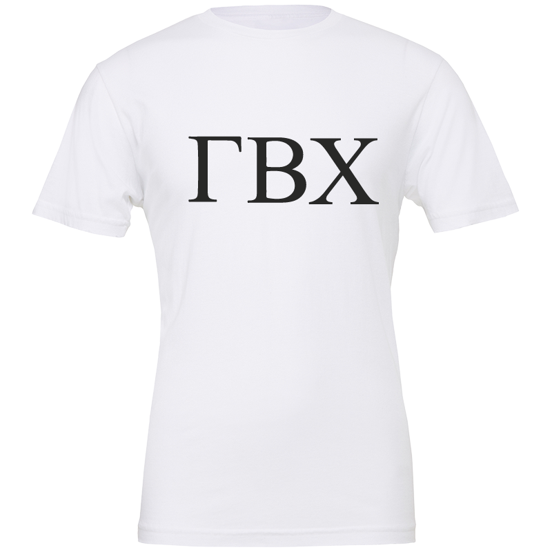 Gamma Beta Chi Lettered Short Sleeve T-Shirts