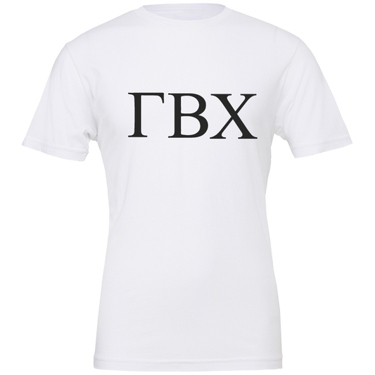 Gamma Beta Chi Lettered Short Sleeve T-Shirts