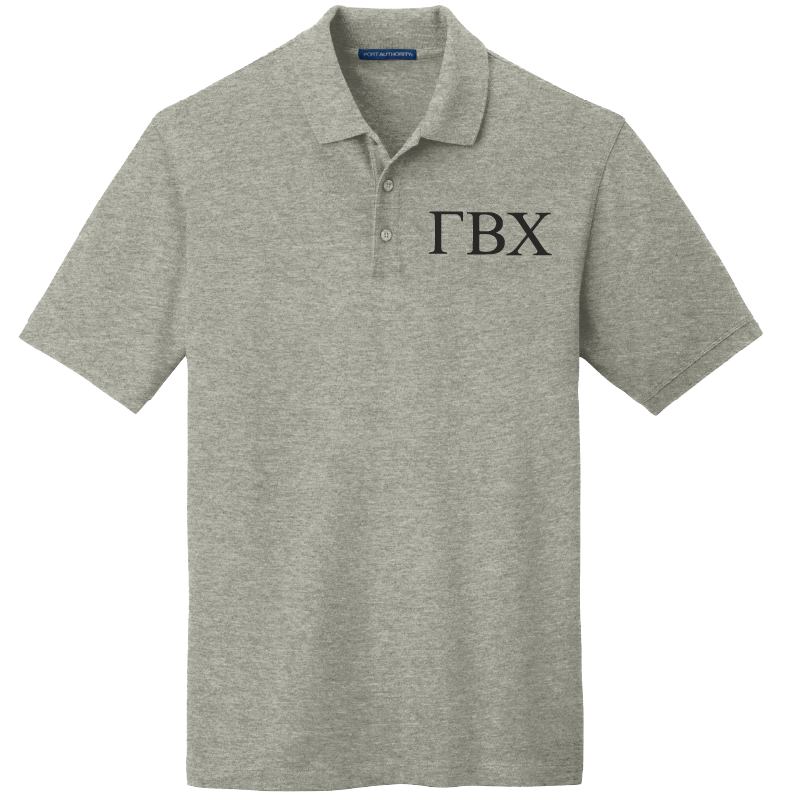 Gamma Beta Chi Men's Embroidered Polo Shirt