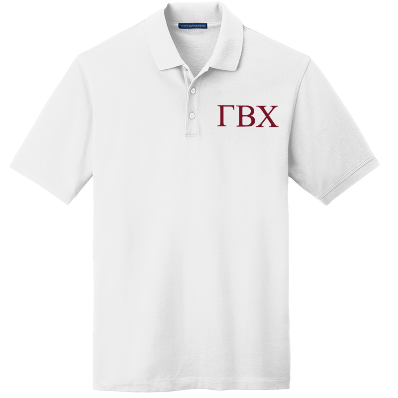 Gamma Beta Chi Men's Embroidered Polo Shirt