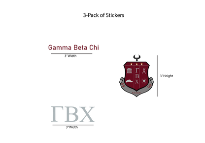 Gamma Beta Chi Stickers